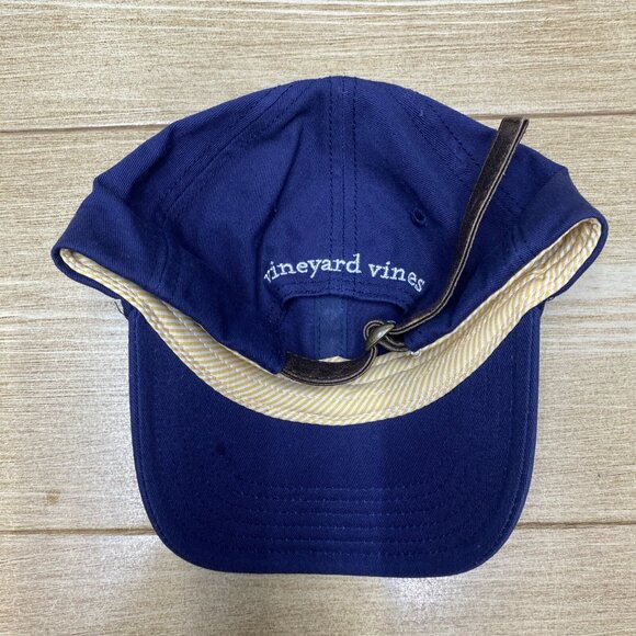 Vineyard Vines Mens Sail Nautical Baseball Cap Navy Adjustable Hat Embroidered - Picture 15 of 15